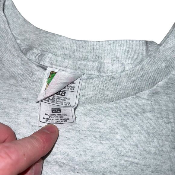 Vintage Get Big Extreme Body Graphic T-Shirt Size XXL Gray Short Sleeve Shirt - Picture 3 of 6